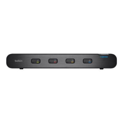 Belkin Advanced Secure KM Switch - toetsenbord/muisschakelaar - 4 poorten - desktop