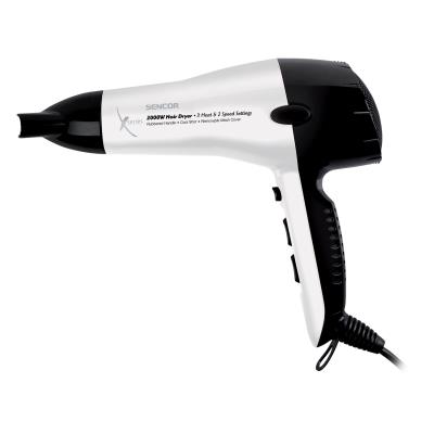 Sencor shd 6600w sèche-cheveux ultraléger - 2000w - 3 réglages de température - 2 vitesses - buse - blanc