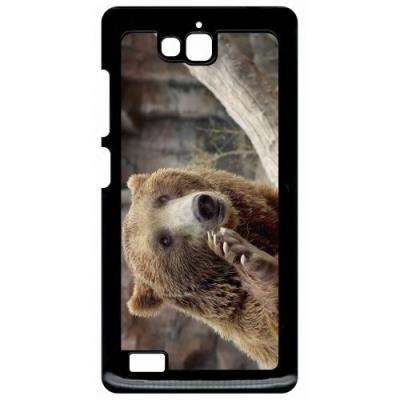 Coque huawei honor 3c et 3c 4g gros ours brun