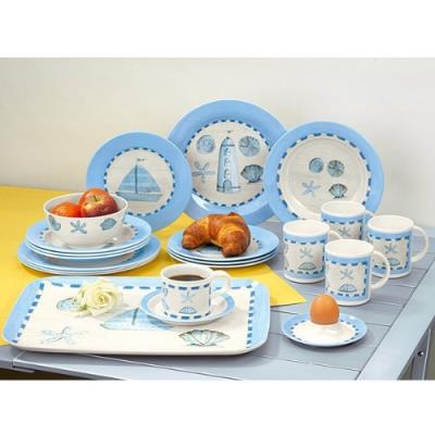 Brunner set de vaisselle odyssey, 16 pièces assiettes