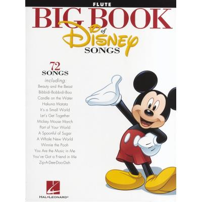 Partitions variété, pop, rock... HAL LEONARD THE BIG BOOK OF DISNEY SONGS INSTRUMENTAL FOLIO - FLUTE Musique films - comédies musical