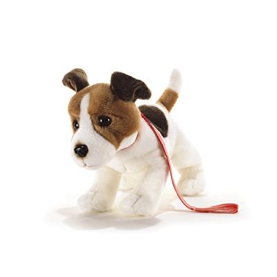 Milo Milo - Peluche de Jack Russel en laisse - 32 cm