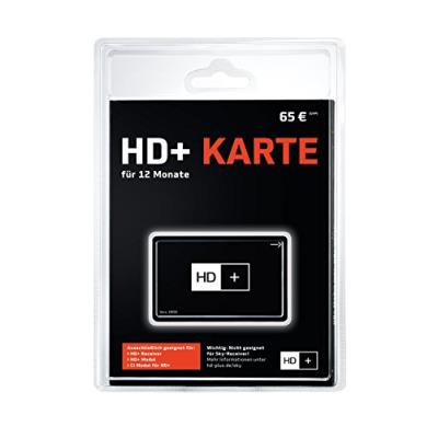 HD-Plus HD+ carte incl. 12 Monate HD+ Empfang - á Empfang verschlüsselter HDTV+ Programme. HD+ fähiger Receiver ou module vorausgesetzt. HD01 Version
