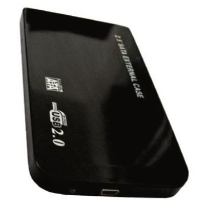 Boitier vide USB 2.0 pour DD 2.5 SATA boitier Alu noir livré avec pochette