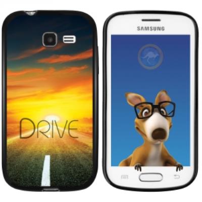Coque Souple en gel noir pour Galaxy Trend Lite avec impression Motifs Drive