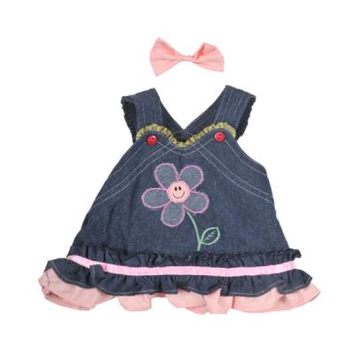 Summer Denim Dress w/Bow (40cm) Teddy Mountain