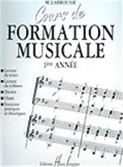 COURS DE FORMATION MUSICALE VOL 1