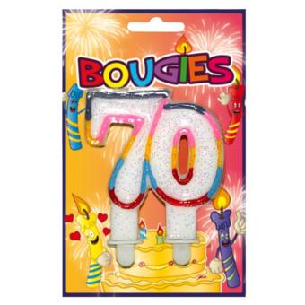  Bougie  Chiffre 70  ans  Anniversaire  Achat prix fnac