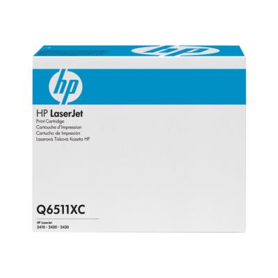HP 11XC - hoog rendement - zwart - origineel - LaserJet - tonercartridge ( Q6511XC ) - Contract