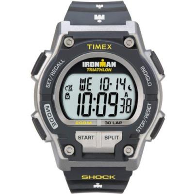 Timex - t5k195su - ironman endure shock 30 lap - montre sport homme antichoc - bracelet résine - chronomètre - mémoire de 30 cir