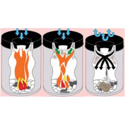 helit corbeille à papier en acier, avec tête anti-feu, 15 l