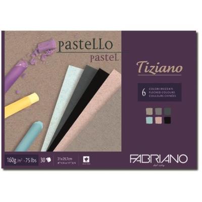 FABRIANO Bloc Tiziano 160g A4 30f 6 Coul. Pastels