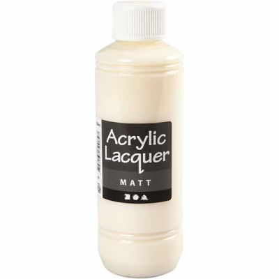 Creotime vernis acrylique 250 ml transparent, mat, transparent