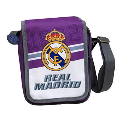 Bolso Bandolera Real Madrid Con Solapa Mochila Hombro Bolsa