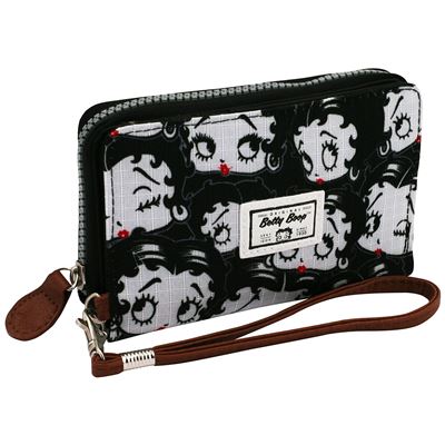 Betty Boop Noir Porte-monnaie, 16 cm, (Negro)