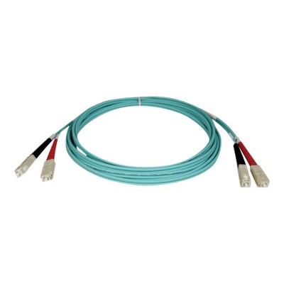 Tripp Lite 10M 10Gb Duplex Multimode 50/125 OM3 LSZH Fiber Optic Patch Cable SC/SC Aqua 33' 33ft 10 Meter - verbindingskabel - 10 m - aqua-blauw