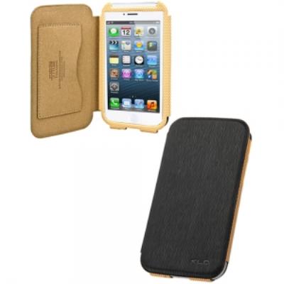 Etui à rabat latéral noir iPhone 5 et 5s
