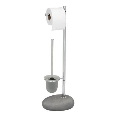 Ensemble wc sur pied pebble stone, gris - gris