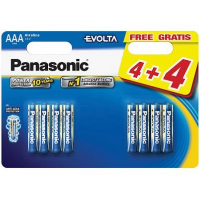 8 Piles Evolta LR03 4+4 gratuites
