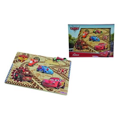 Eichhorn - 100003287 - puzzle à buttons - disney - cars 2 en bois - 10 pièces - multicolore
