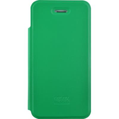 Etui folio colorblock vert pour iphone 4 4s avec emplacement pour carte