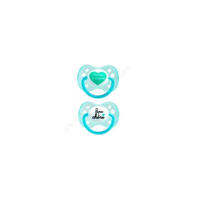 DODIE SUCETTE ANATOMIQUE 0-6 MOIS MESSAGE Silicone avec Anneau n°20 (1)