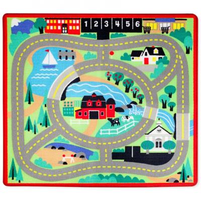 Tapis de routes avec 4 voitures en bois Jacky