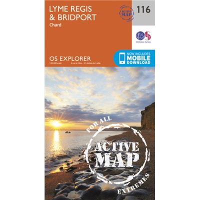 Os Explorer Map Active (116) Lyme Regis And Bridport (Os Explorer Active Map) (Map)