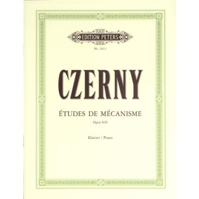 Méthodes et pédagogie EDITION PETERS CZERNY CARL - 30 STUDIES OF MECHANISM OP.849 - PIANO Piano