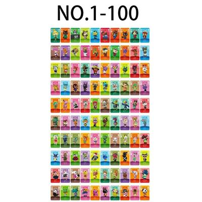 100 PCS Serie 1 Mini Amiibo Cartes pour Animal Crossing Frusde Compatible avec Nintendo Switch - 3*2,2cm
