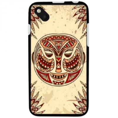 Coque souple pour Wiko Sunset 2 avec impression Motifs masque africain