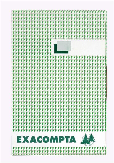 Piqûre Exacompta horizontal 20 colonnes sur 2 pages 24 lignes 80p 25x32cm