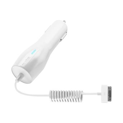 SBS TE1API241 - Stroomadapter voor auto - 1000 mA (Apple Dock) - wit - voor Apple iPhone 3G, 3GS, 4, 4S