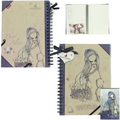 Carnet à spirales pour croquis Gorjuss
