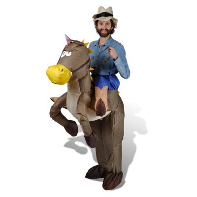 vidaXL Costume de cow-boy et cheval gonflable
