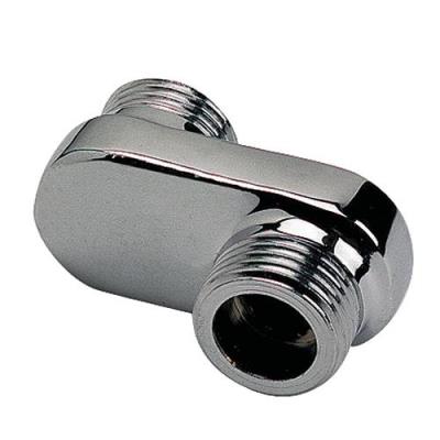 Raccord Laiton Chrome Contre Coude Extra Plat Excentre 25 - Double Male