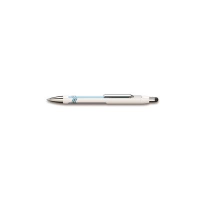 Epsilon-stylo-bille-blanc bleu. schneider