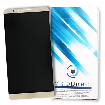 Ecran complet pour Huawei Mate 7 or vitre tactile de téléphone portable + ecran LCD - Visiodirect -