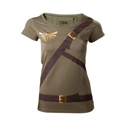 ZELDA - T-Shirt Women Link's shirt with printed straps (M)