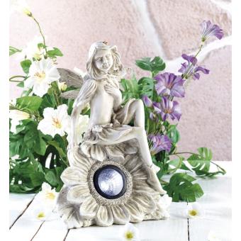 Lunartec : Figurine solaire à LED - Ange endormi, 16 cm - Luminaires  extérieur - Achat & prix