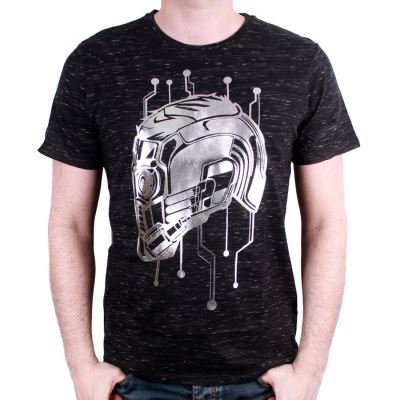 Tshirt Gardiens de la Galaxie 2 Marvel - Helmet Star Lord - Gris - XXL