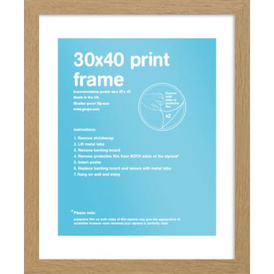 Cadre pour affiches 30x40cm - Chene