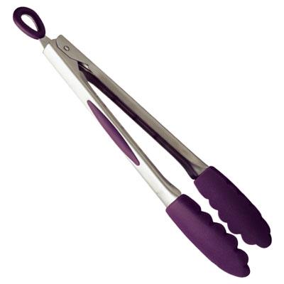 Mastrad - Pince en silicone Aubergine 26cm