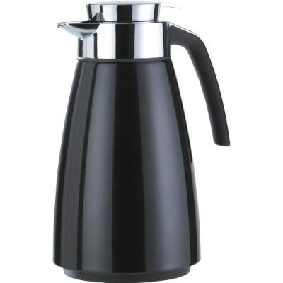 emsa 513815 bell pichet isotherme poignée soft touch + couvercle + bec verseur abs chroméinox noir laqué 1,5 l