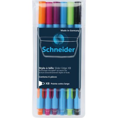 Stylo à bille Slider Edge Pte Extra Large Colours Pochette 6