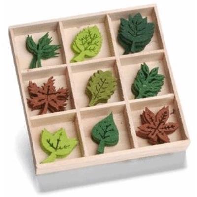 Knorrprandell feuilles 22 mm bois en bois avec décorations de noël en feutre multicolore 8001209