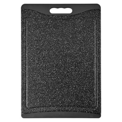 H & h granit planche à découper avec base antidérapante, polypropylène, gris, 30.5 x 43.5 x 1 cm