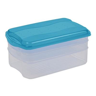 Okt 2053834 food center boîte alimentaire plastique bleu transparent 10650632000
