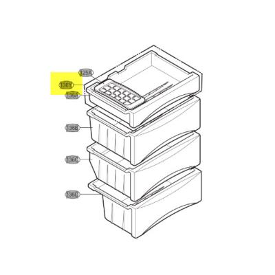 Tiroir rfrigrateur Lg Tiroir bac a glacons pour refrigerateur lg - ajp34979904