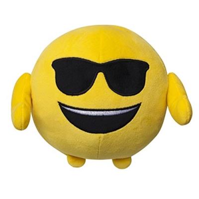 Imoji 33858 - Ball Shape Doll Cool, Peluche, 18 Cm, Jaune
